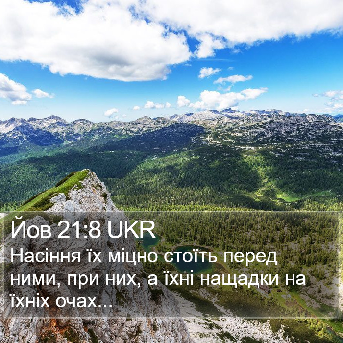 Йов 21:8 UKR Bible Study