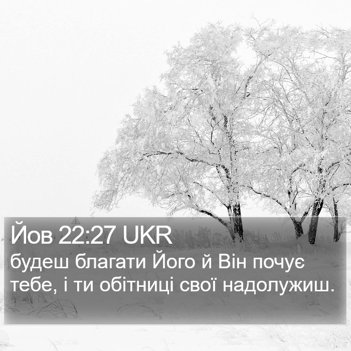 Йов 22:27 UKR Bible Study