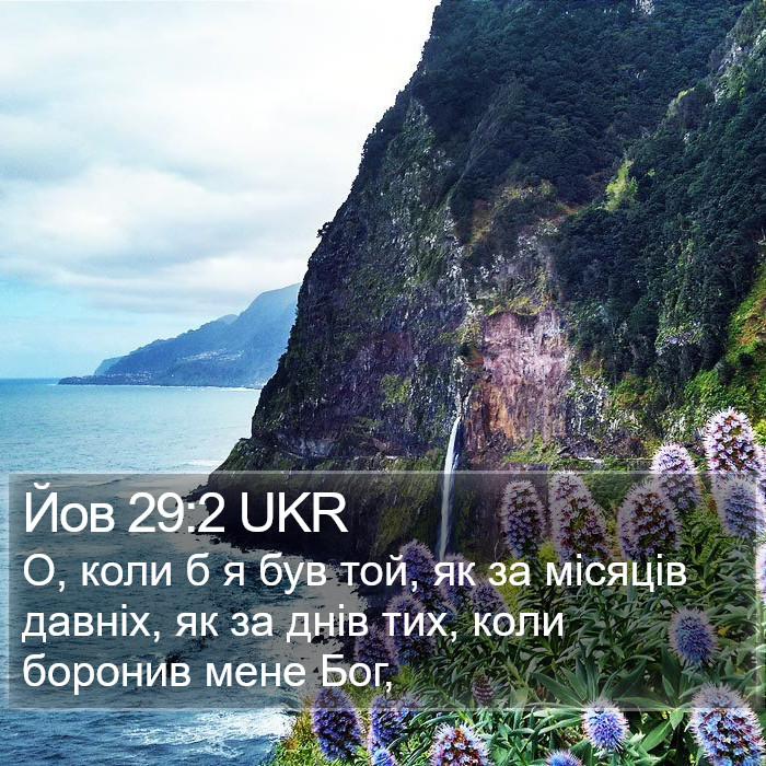 Йов 29:2 UKR Bible Study