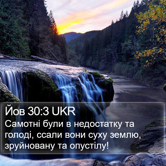 Йов 30:3 UKR Bible Study