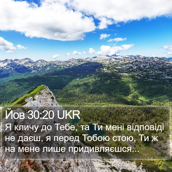 Йов 30:20 UKR Bible Study