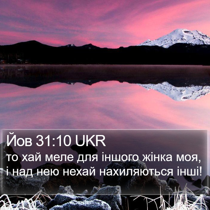 Йов 31:10 UKR Bible Study