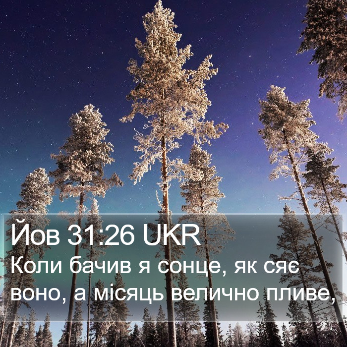 Йов 31:26 UKR Bible Study