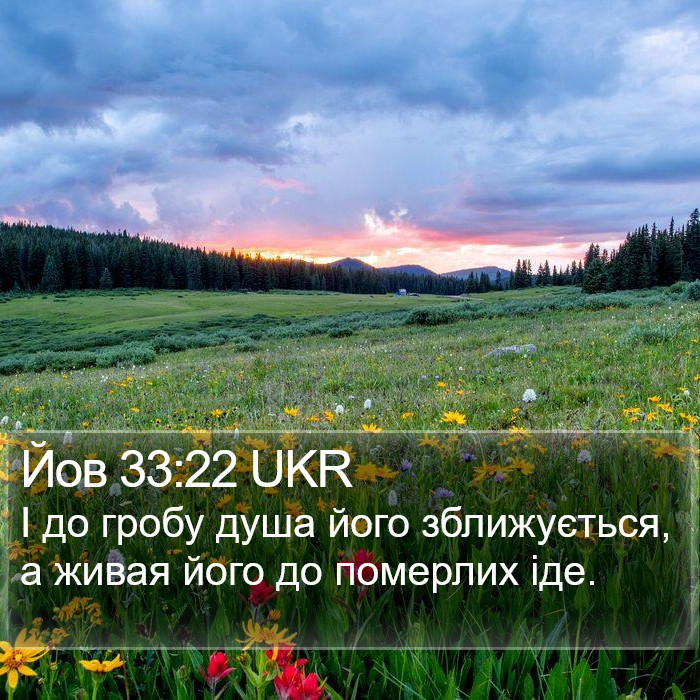 Йов 33:22 UKR Bible Study