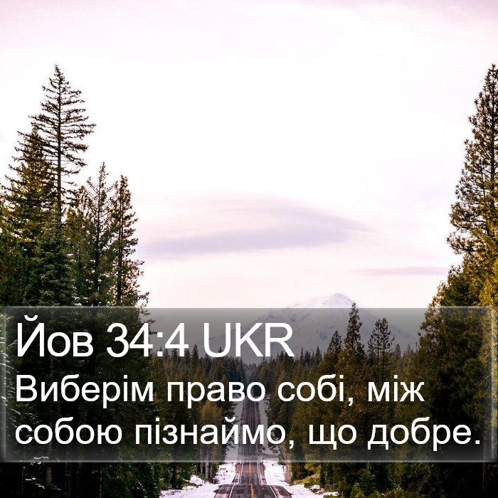 Йов 34:4 UKR Bible Study