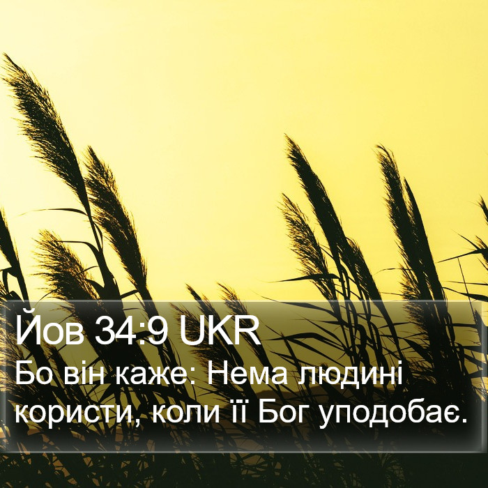 Йов 34:9 UKR Bible Study