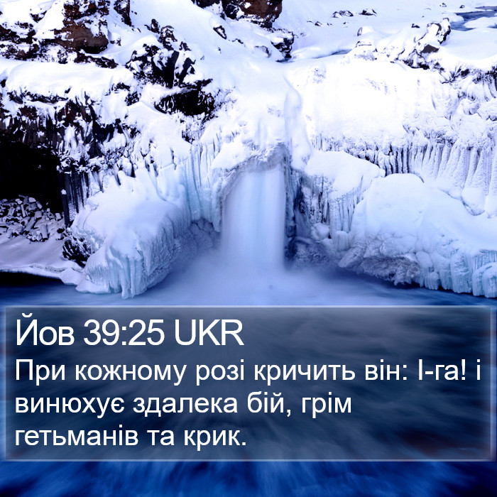 Йов 39:25 UKR Bible Study