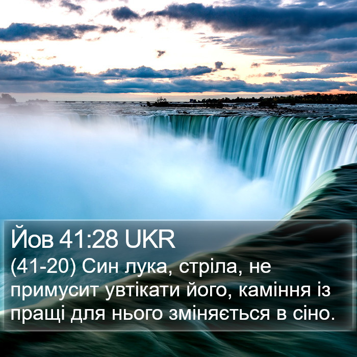 Йов 41:28 UKR Bible Study