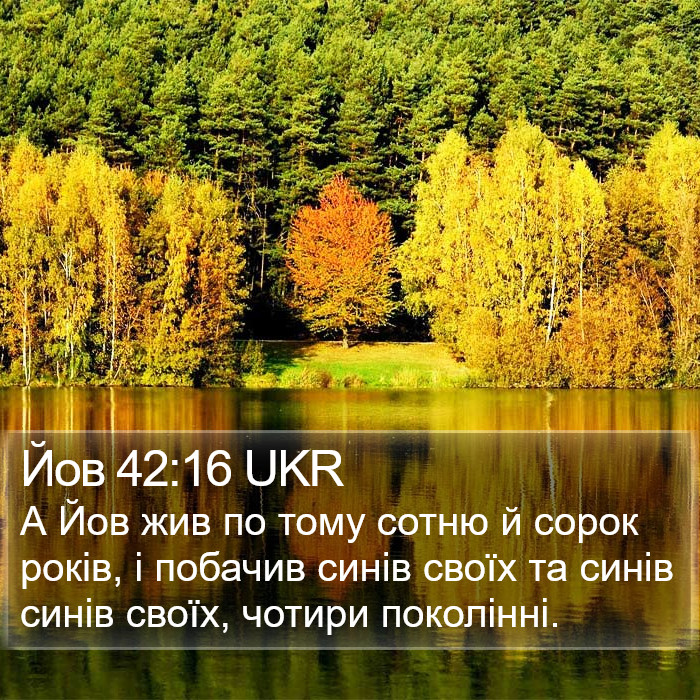 Йов 42:16 UKR Bible Study