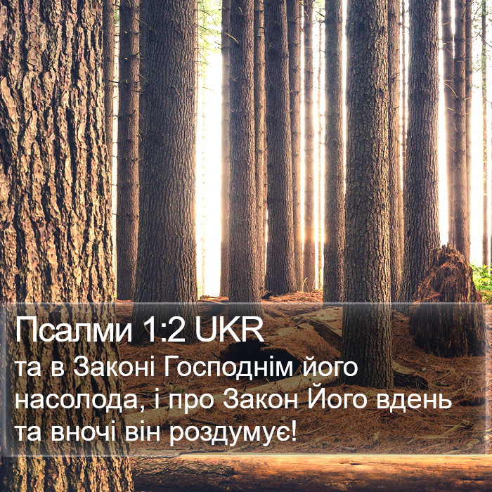 Псалми 1:2 UKR Bible Study