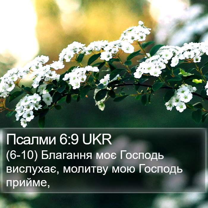 Псалми 6:9 UKR Bible Study