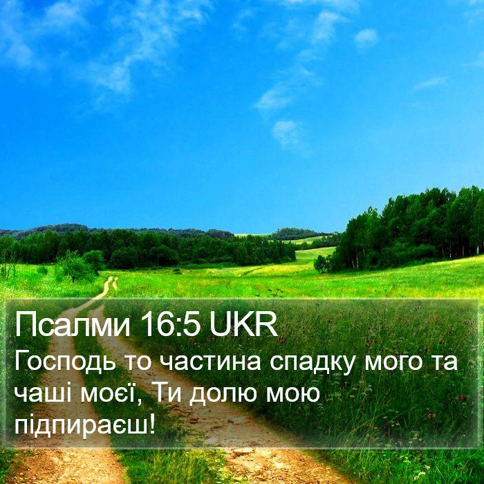 Псалми 16:5 UKR Bible Study