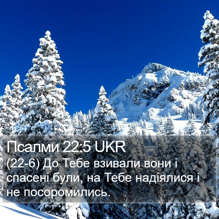 Псалми 22:5 UKR Bible Study