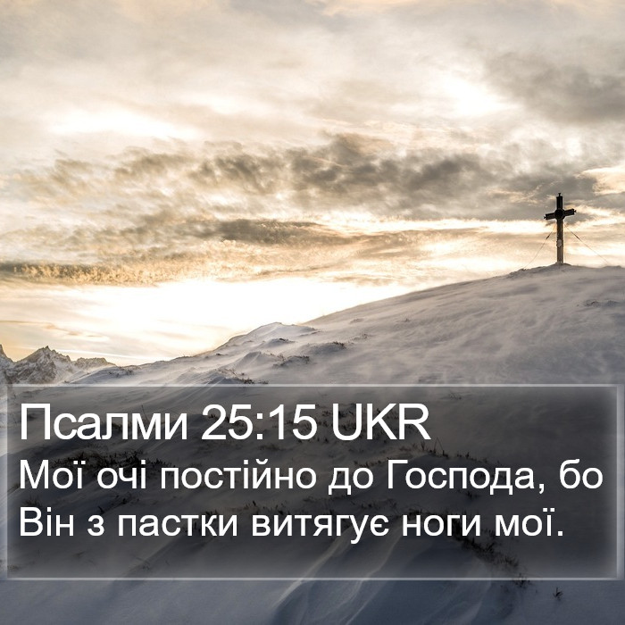 Псалми 25:15 UKR Bible Study