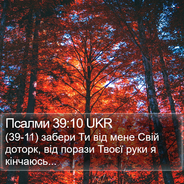 Псалми 39:10 UKR Bible Study