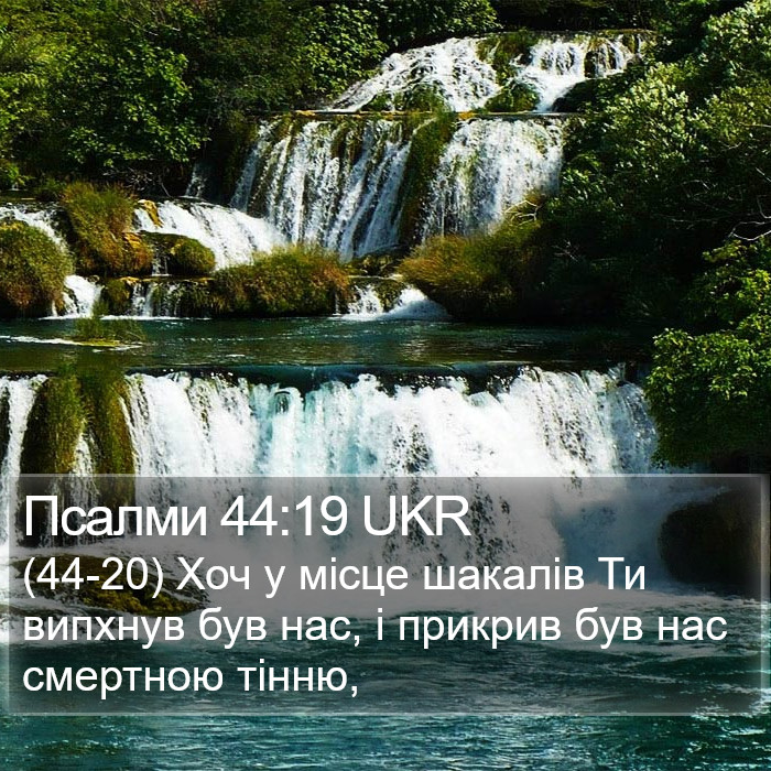 Псалми 44:19 UKR Bible Study