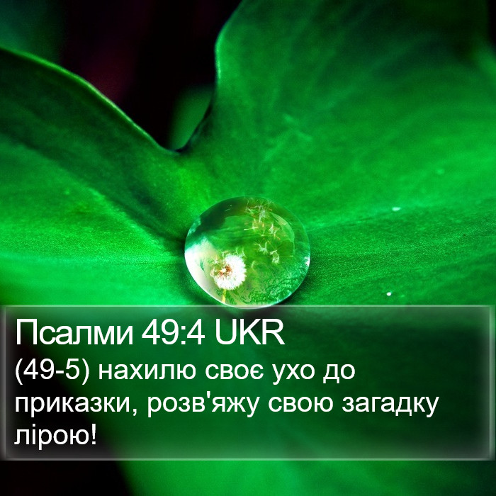 Псалми 49:4 UKR Bible Study