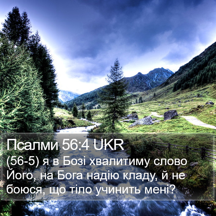 Псалми 56:4 UKR Bible Study