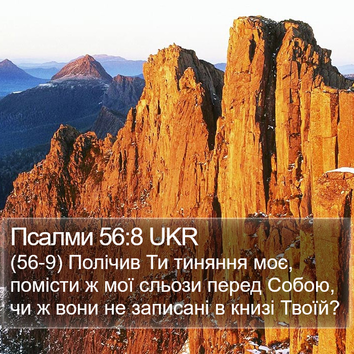 Псалми 56:8 UKR Bible Study