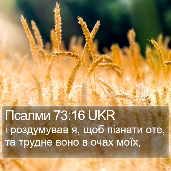 Псалми 73:16 UKR Bible Study
