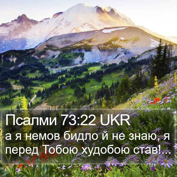 Псалми 73:22 UKR Bible Study