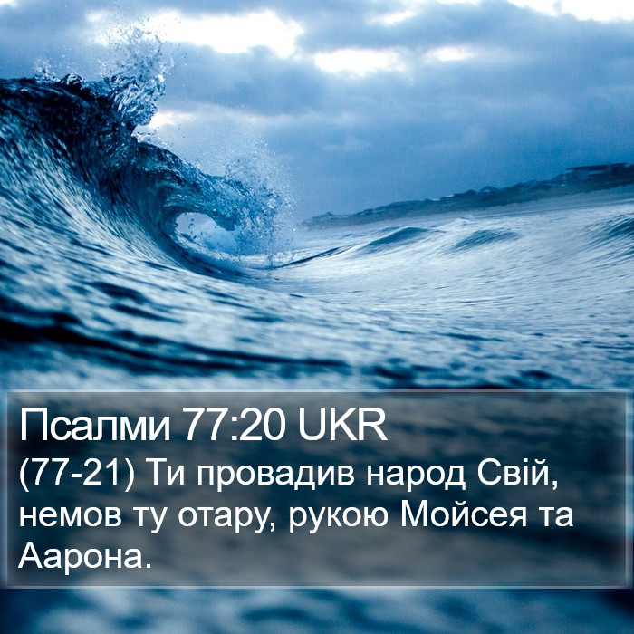 Псалми 77:20 UKR Bible Study