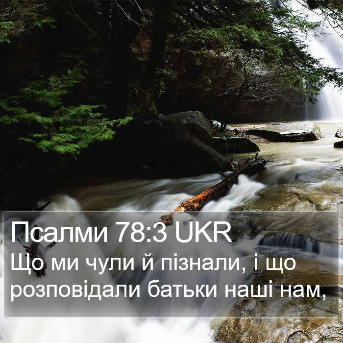 Псалми 78:3 UKR Bible Study