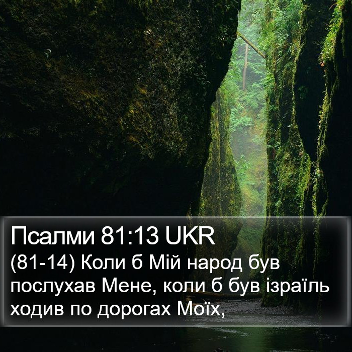Псалми 81:13 UKR Bible Study