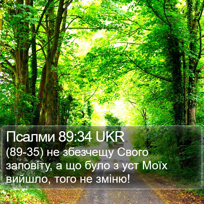 Псалми 89:34 UKR Bible Study