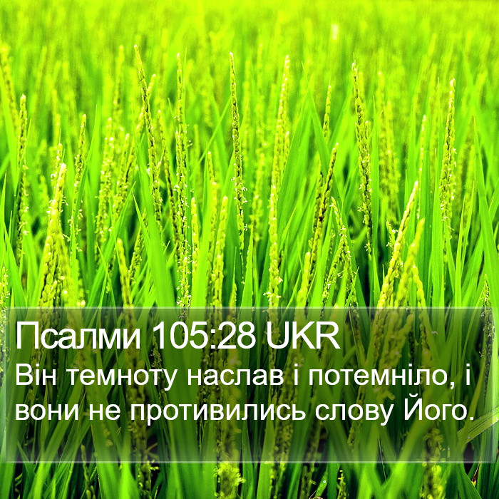 Псалми 105:28 UKR Bible Study