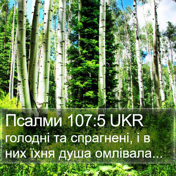 Псалми 107:5 UKR Bible Study