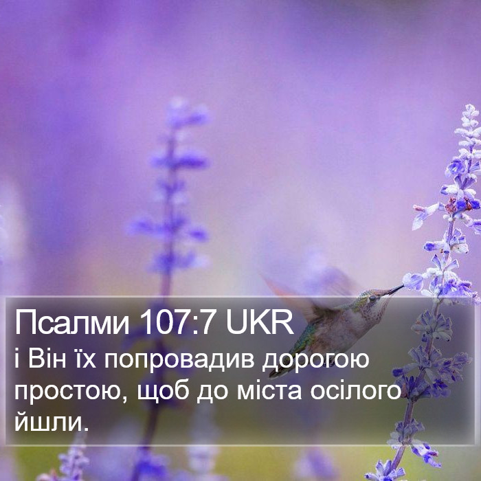 Псалми 107:7 UKR Bible Study