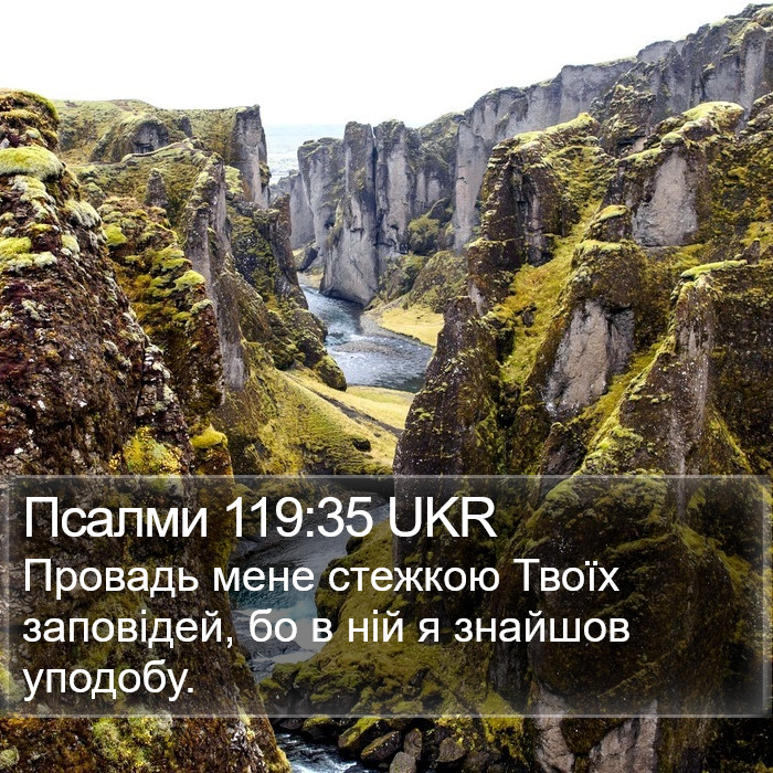 Псалми 119:35 UKR Bible Study