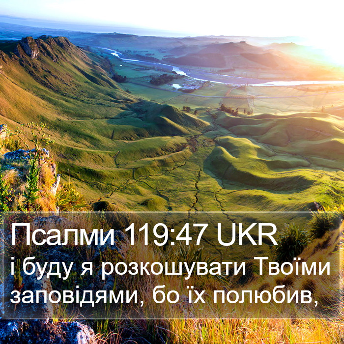 Псалми 119:47 UKR Bible Study