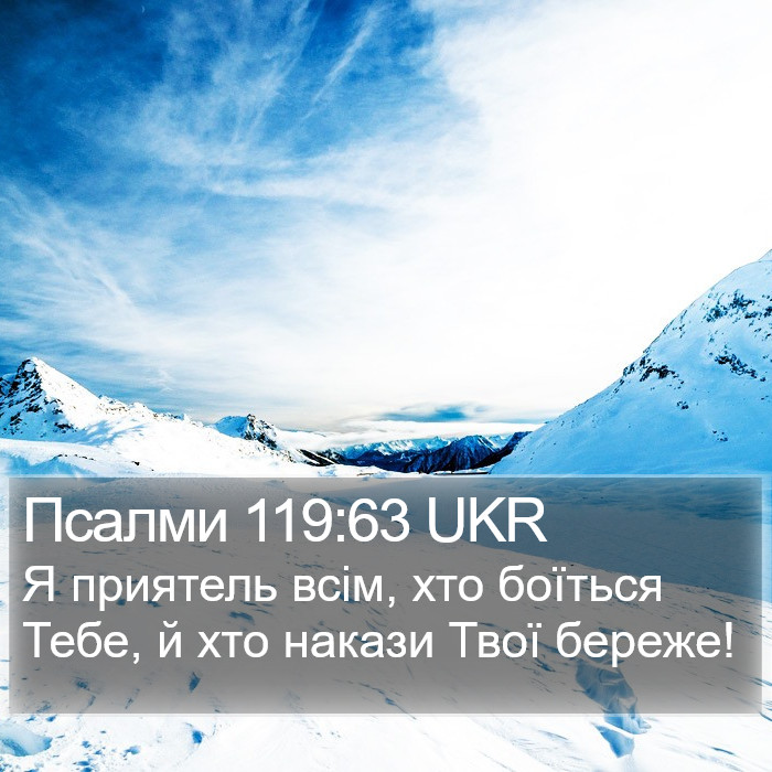 Псалми 119:63 UKR Bible Study