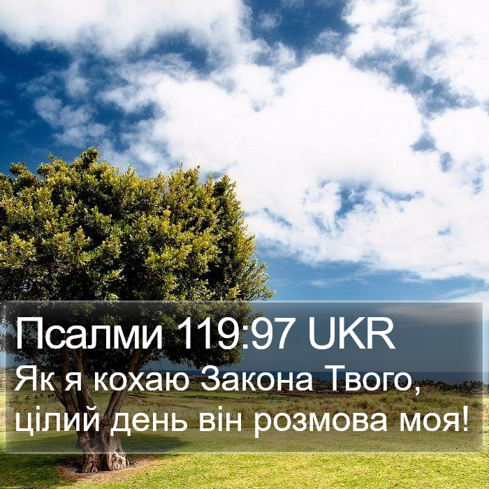 Псалми 119:97 UKR Bible Study