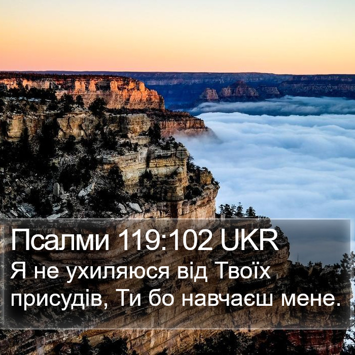 Псалми 119:102 UKR Bible Study