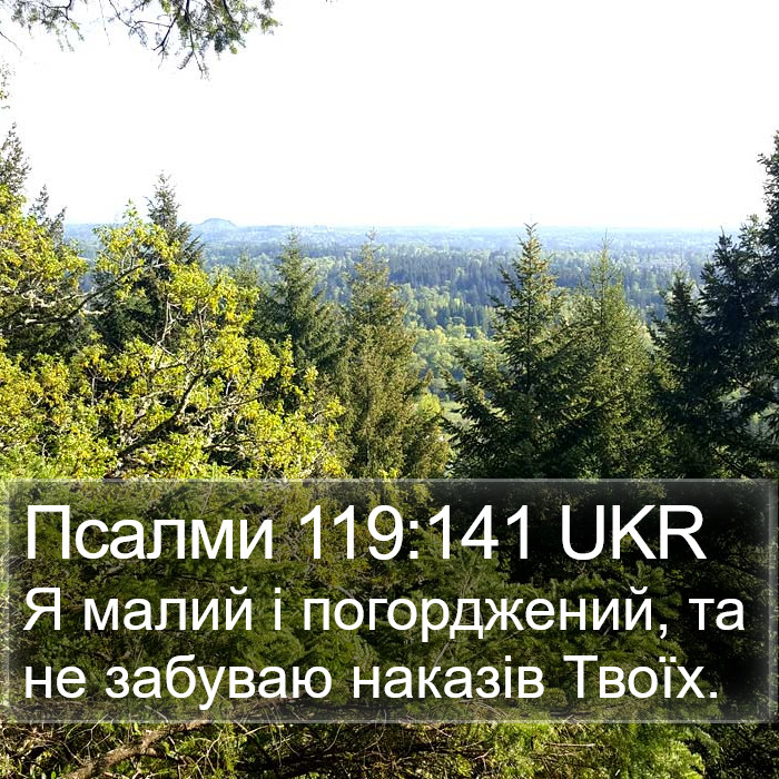 Псалми 119:141 UKR Bible Study