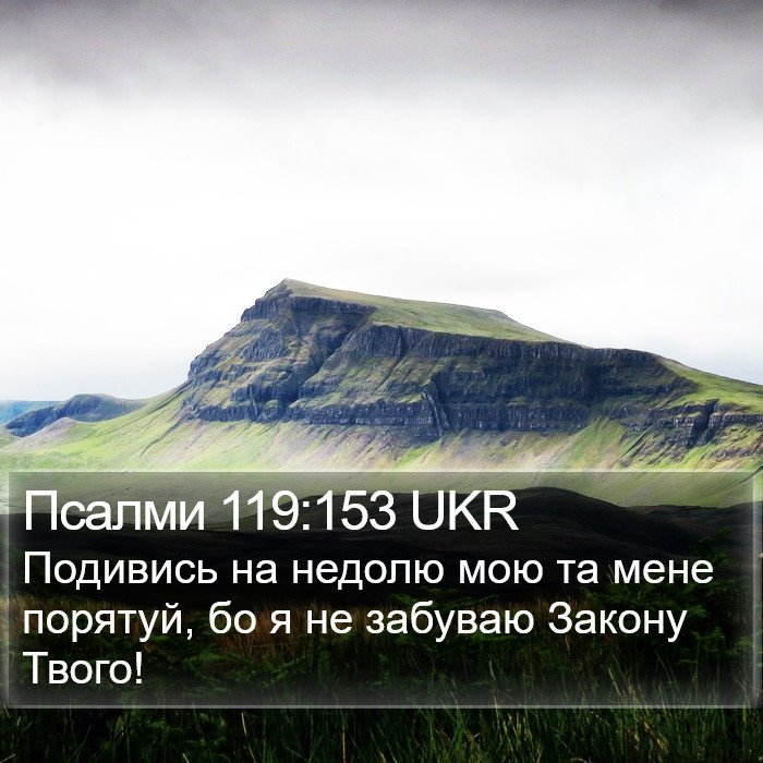 Псалми 119:153 UKR Bible Study