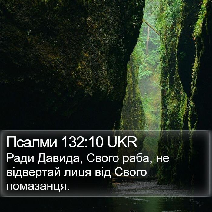 Псалми 132:10 UKR Bible Study