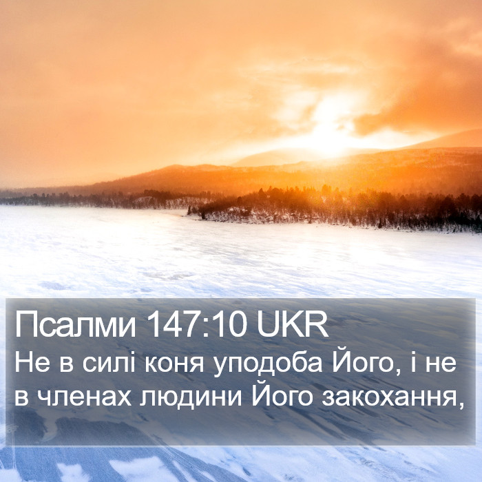 Псалми 147:10 UKR Bible Study