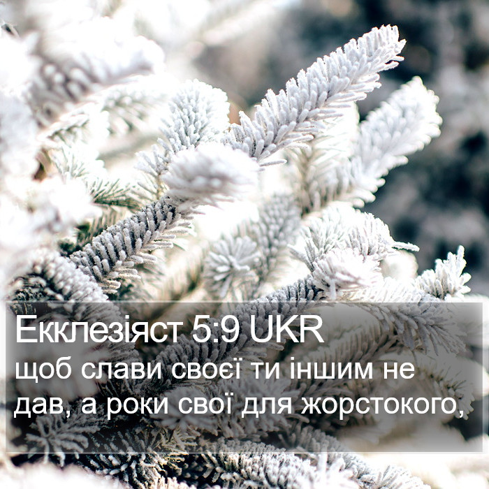 Екклезіяст 5:9 UKR Bible Study