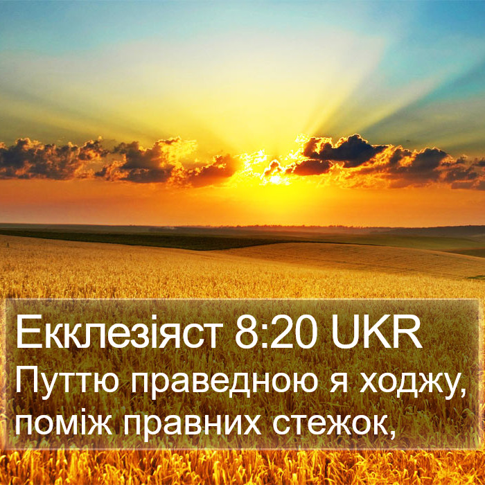 Екклезіяст 8:20 UKR Bible Study