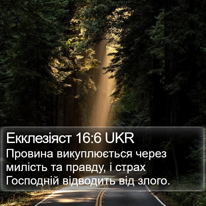 Екклезіяст 16:6 UKR Bible Study