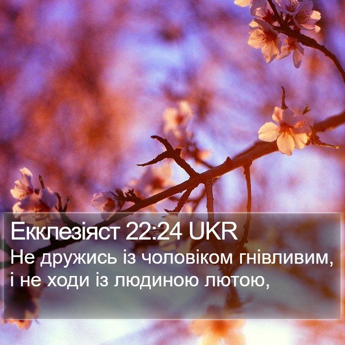 Екклезіяст 22:24 UKR Bible Study