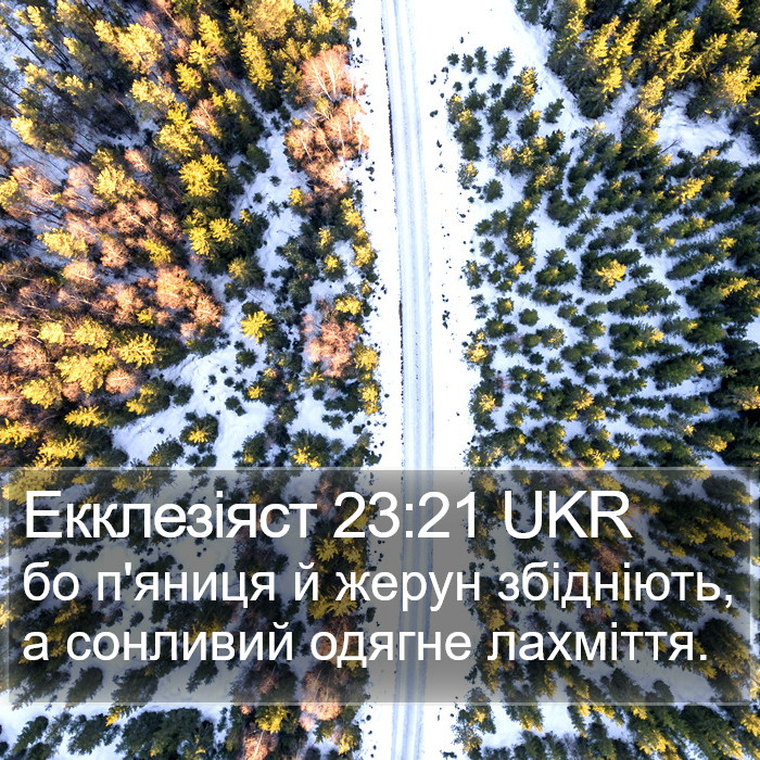 Екклезіяст 23:21 UKR Bible Study