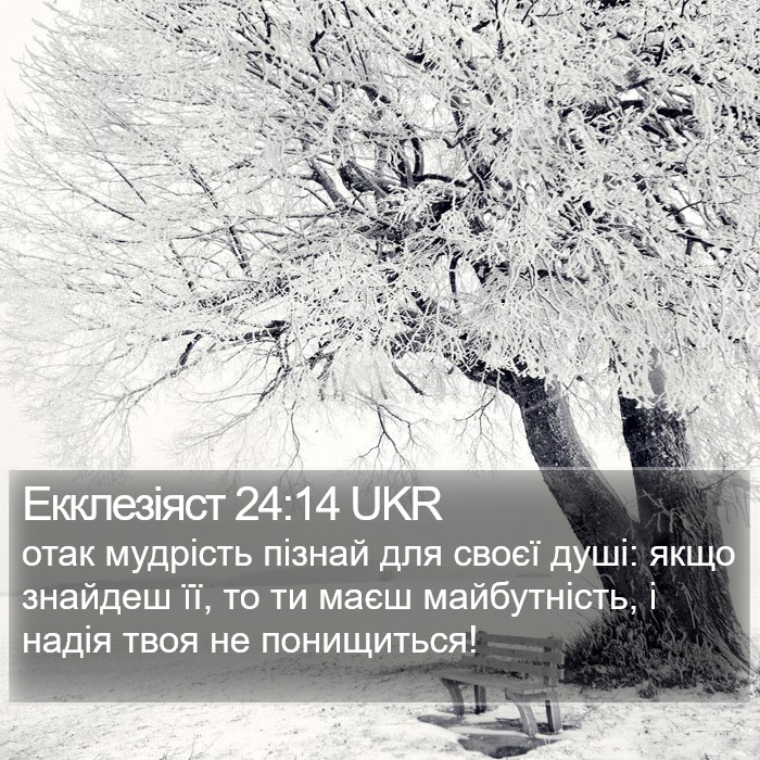 Екклезіяст 24:14 UKR Bible Study