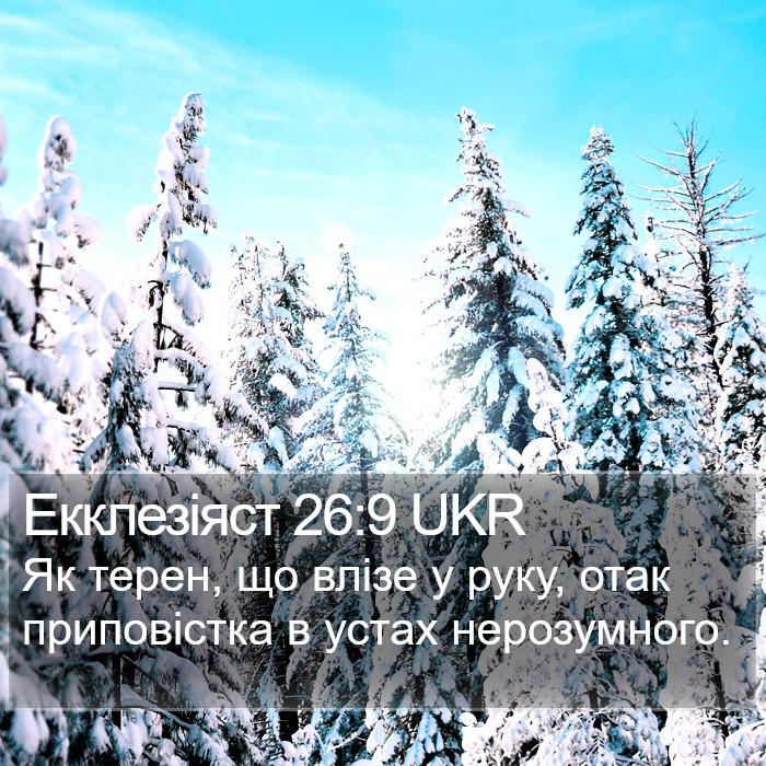 Екклезіяст 26:9 UKR Bible Study