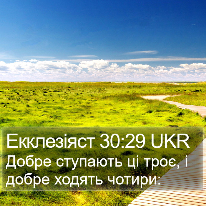 Екклезіяст 30:29 UKR Bible Study