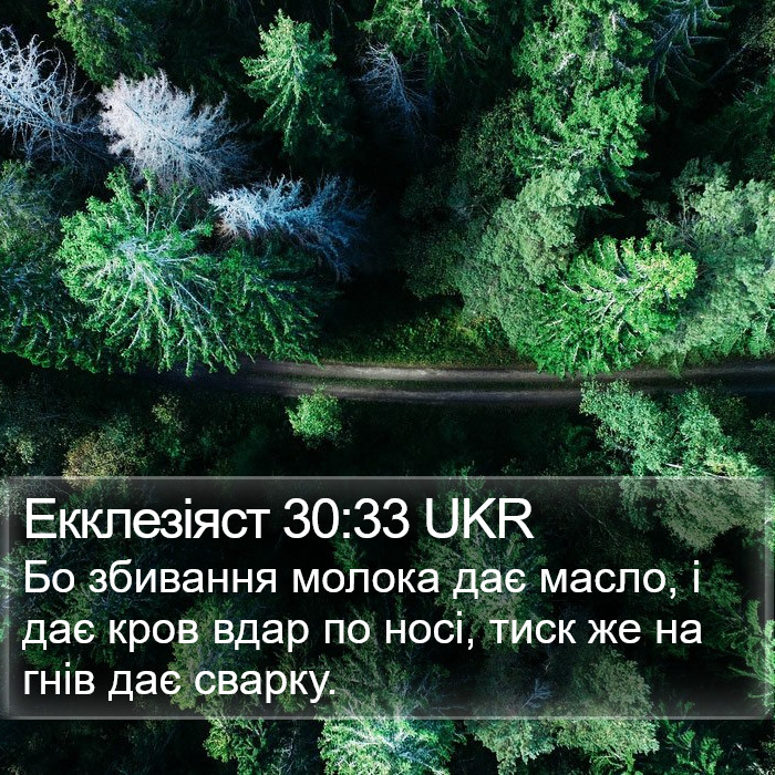 Екклезіяст 30:33 UKR Bible Study